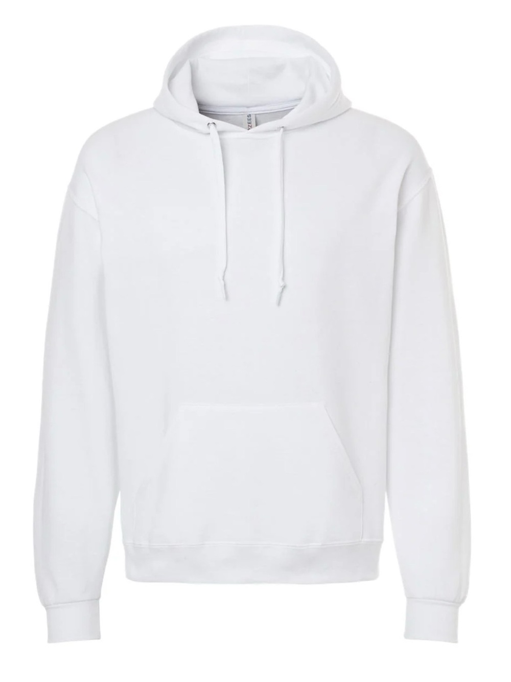 White cotton hoodie